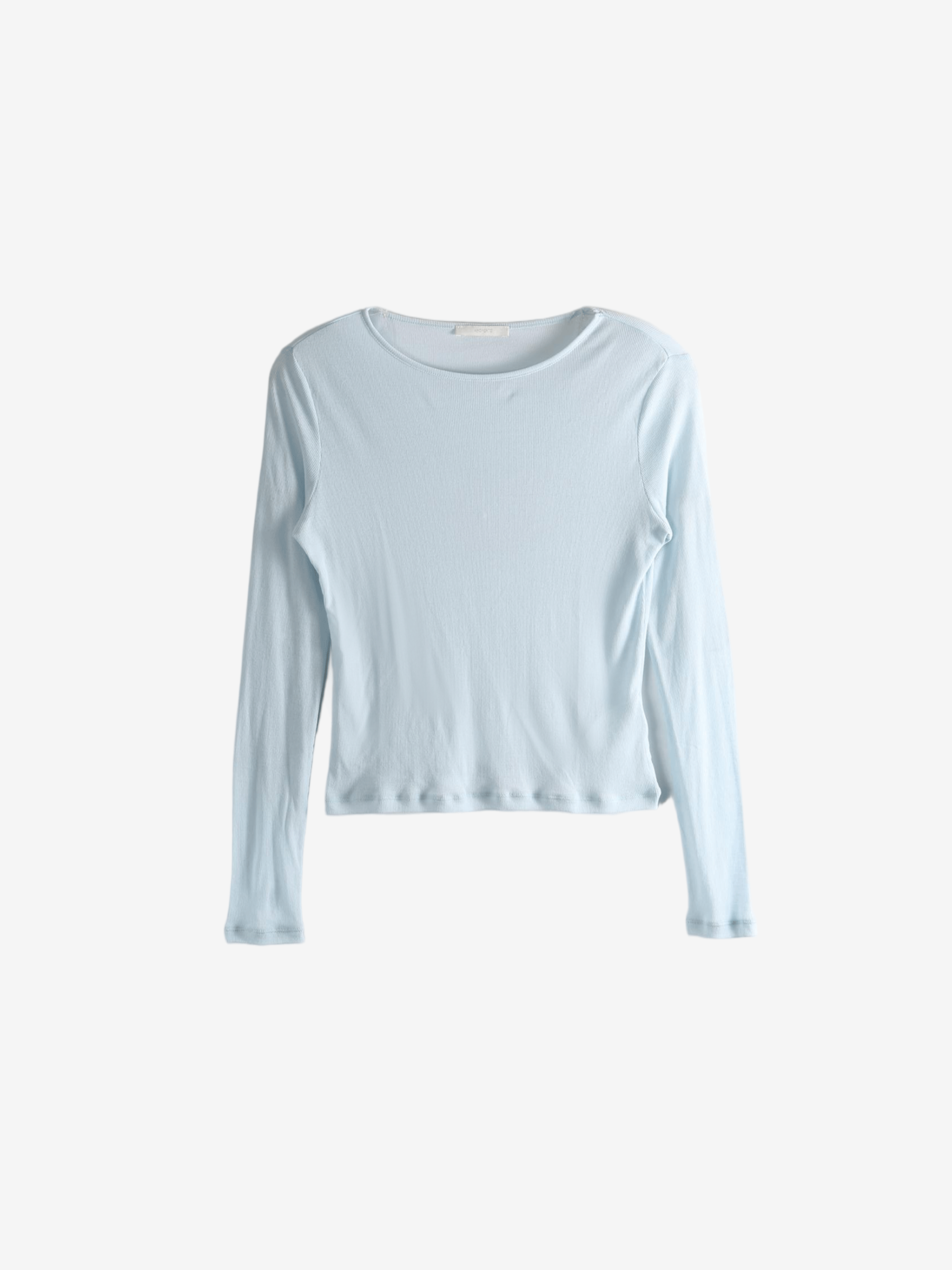 Blue shirt, front view