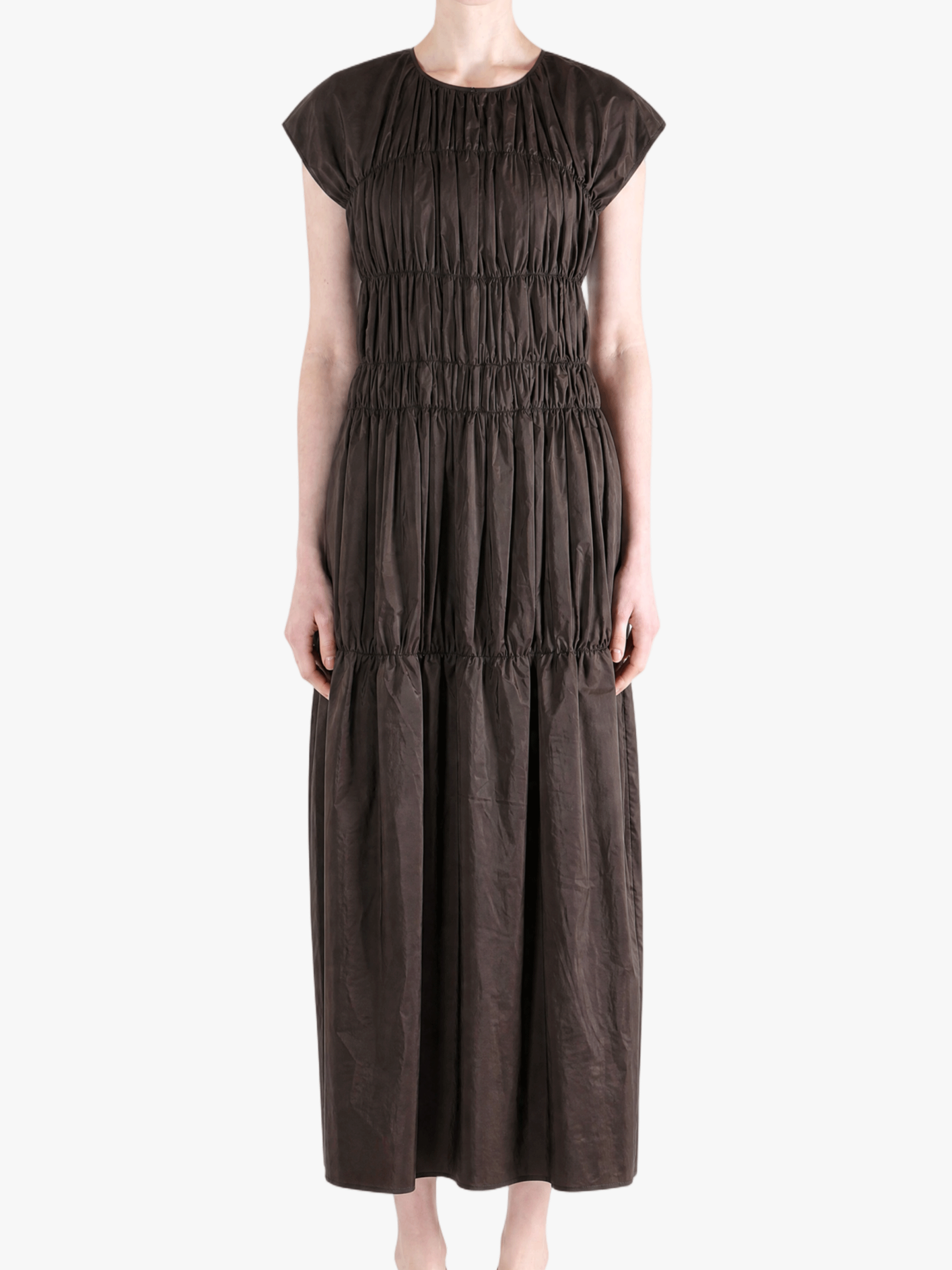 Brown dress, front view