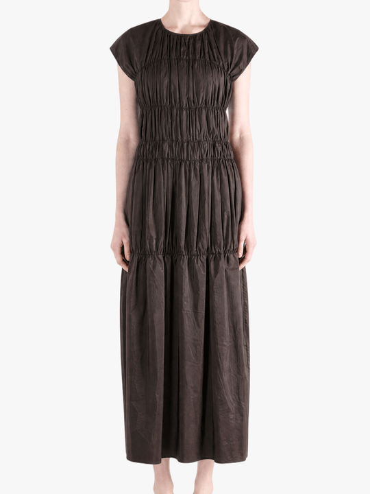 Brown dress, front view