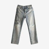 Blue jeans,front view