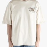 White t-shirts worn by a person, showing the shirt's fit