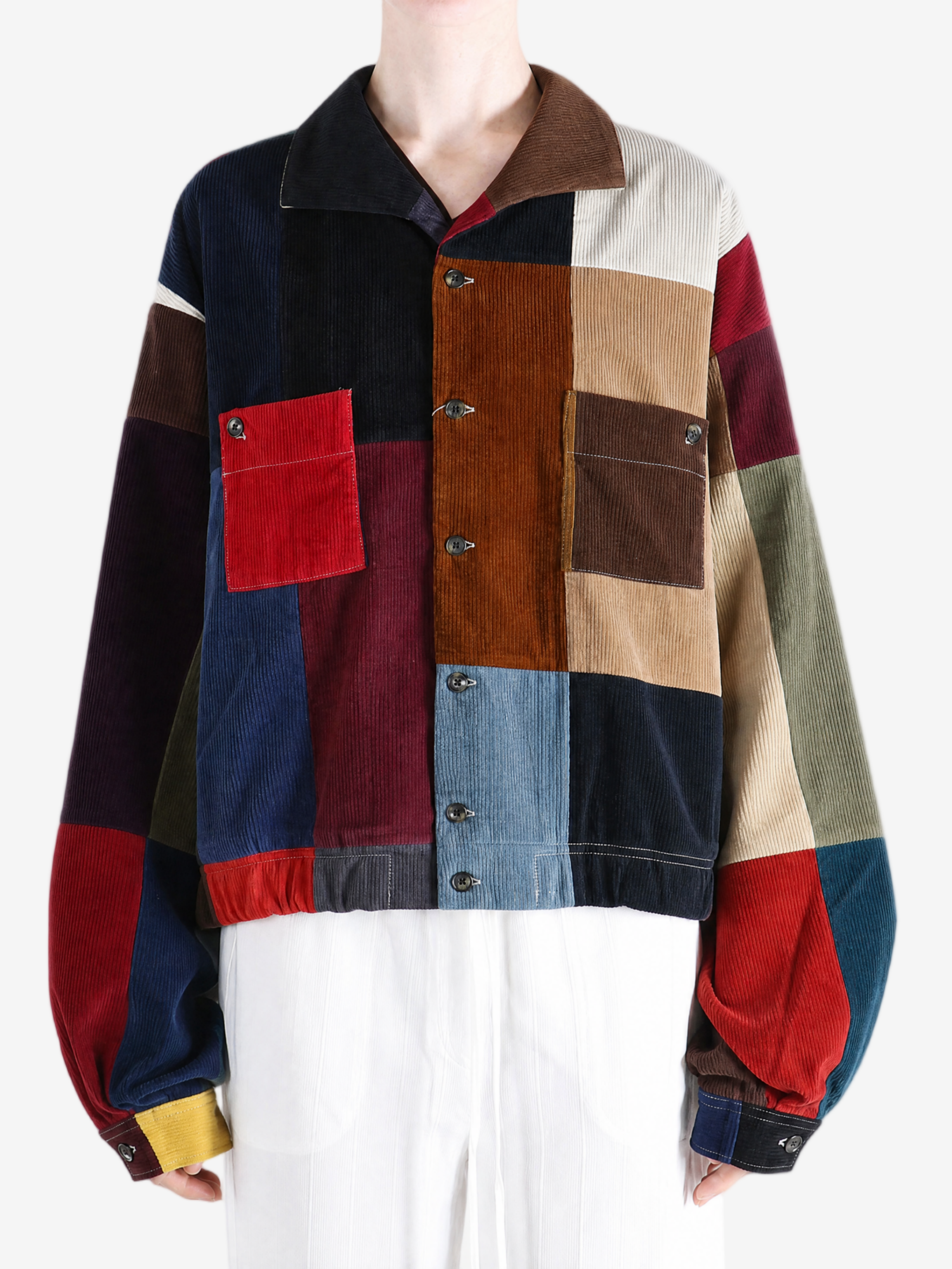 Brown jacket worn by a person, showing the jacket fit