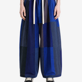 Blue pants, full body view