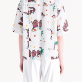 white shirt worn by a person, showing the shirt fit