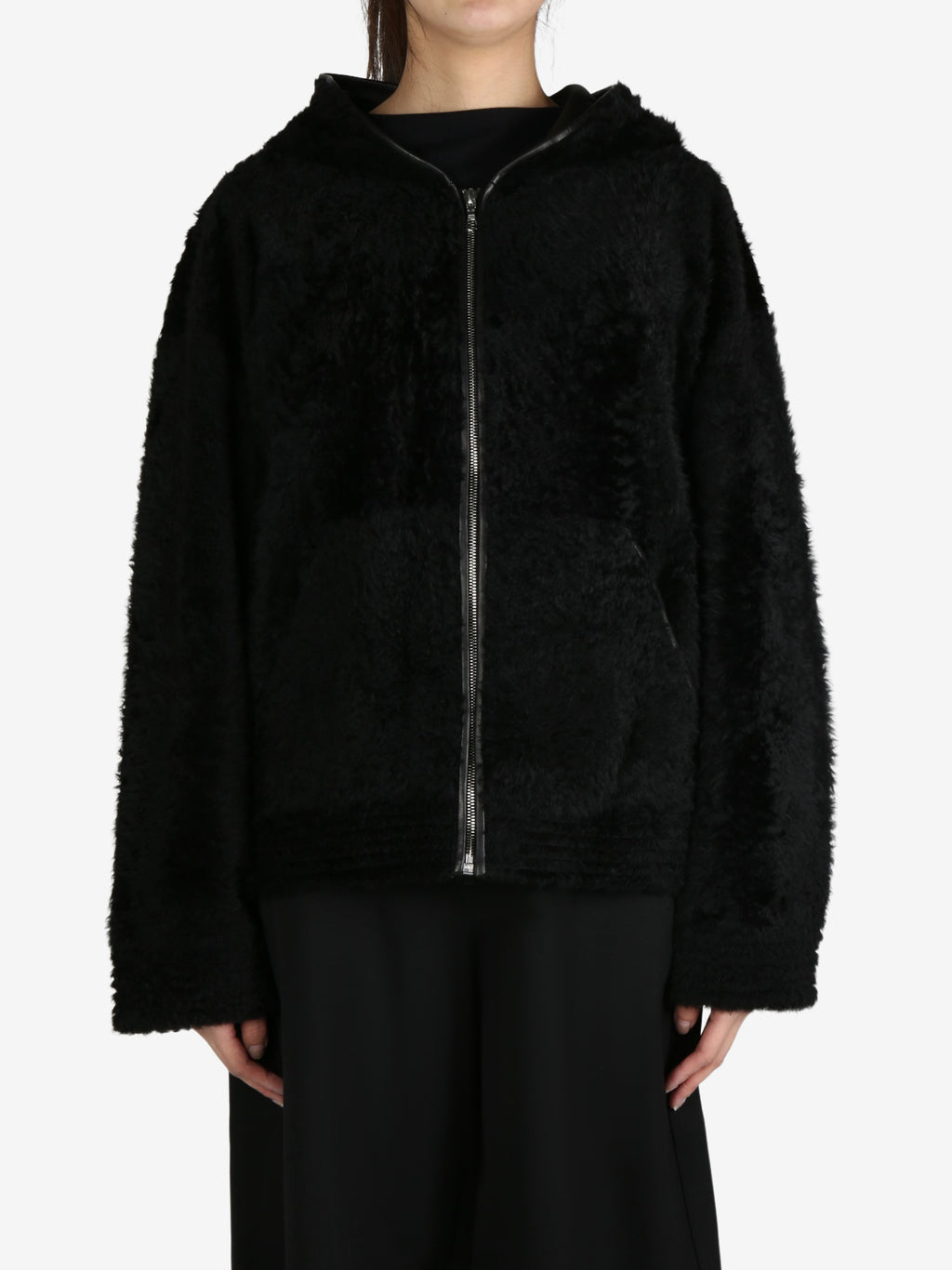 ATELIER NEW YORK - Unisex Shearling Hooded Jacket