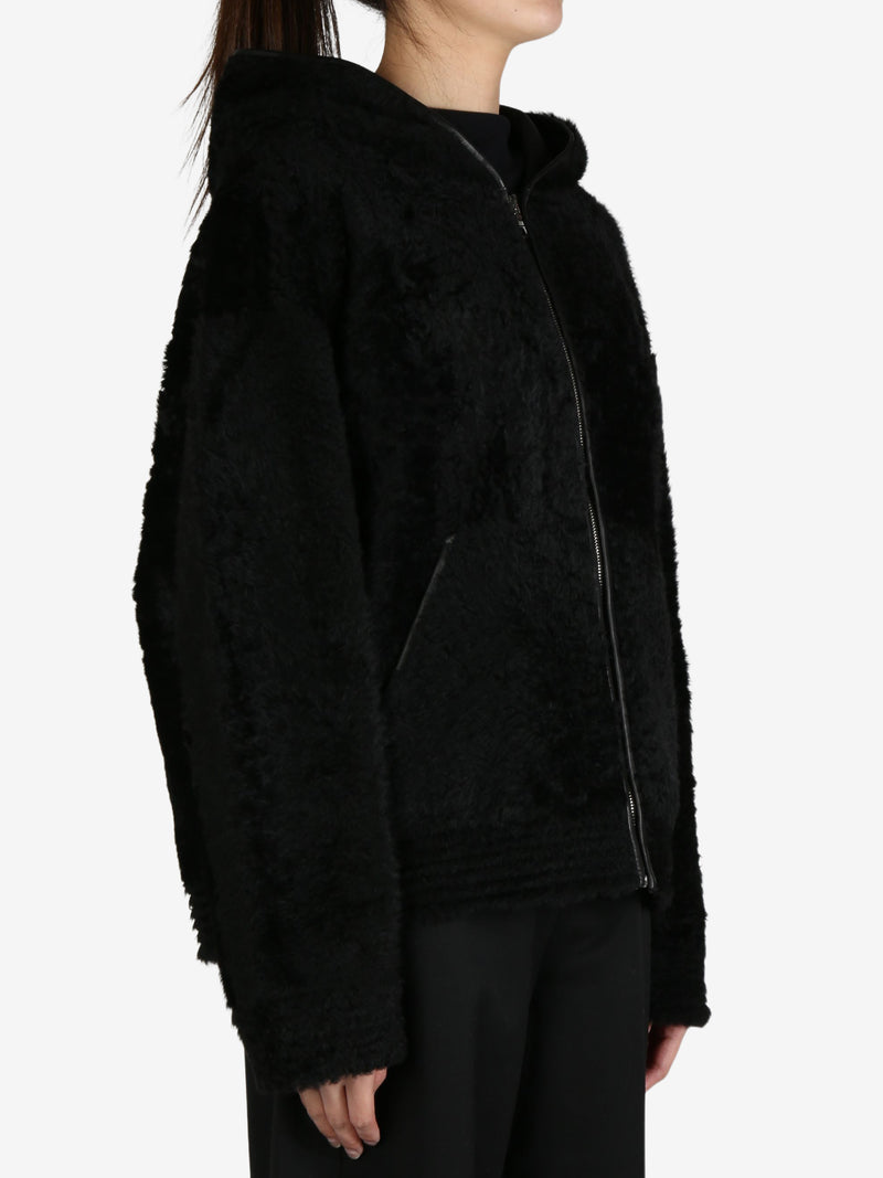 ATELIER NEW YORK - Unisex Shearling Hooded Jacket