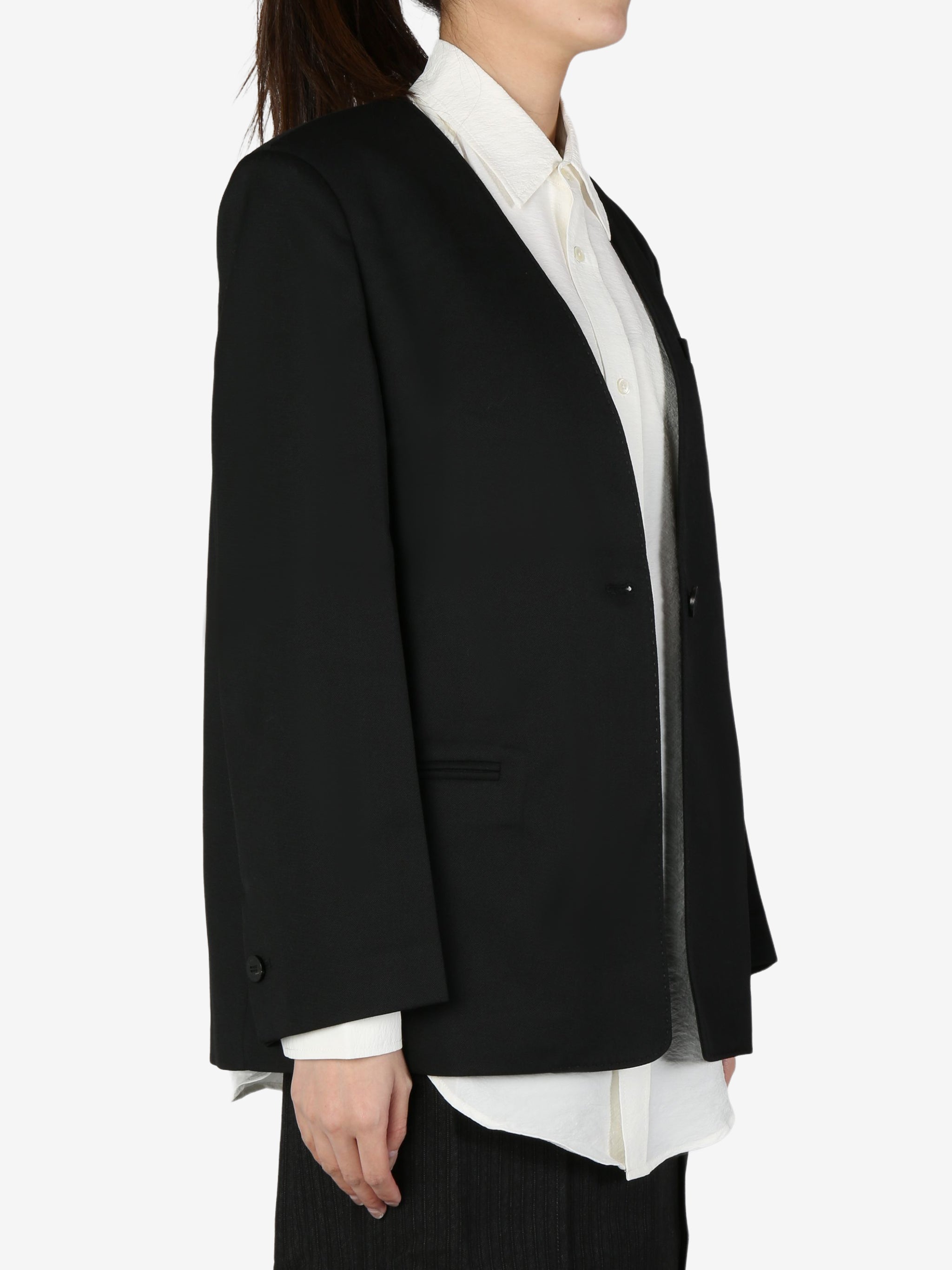 ATELIER NEW YORK - Women Collarless Blazer – Atelier New York