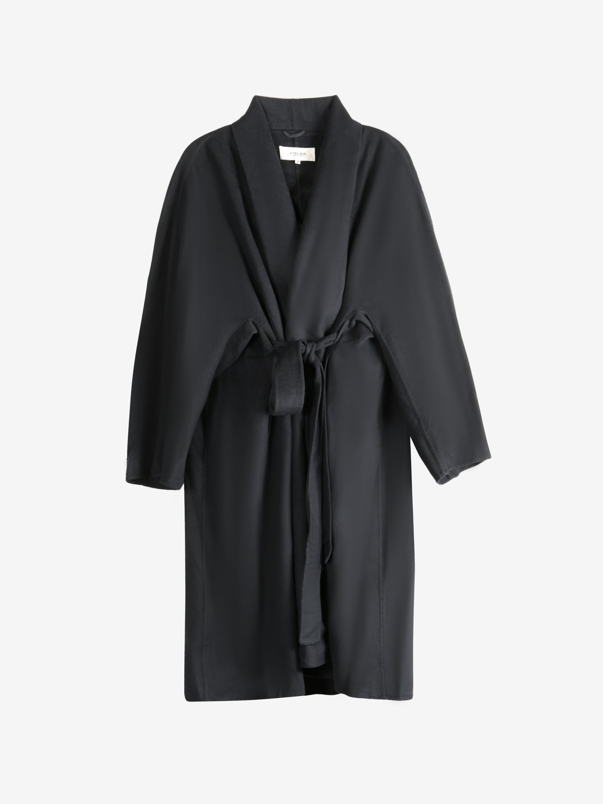 Black coat, front view