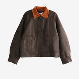 Brown jacket, front view