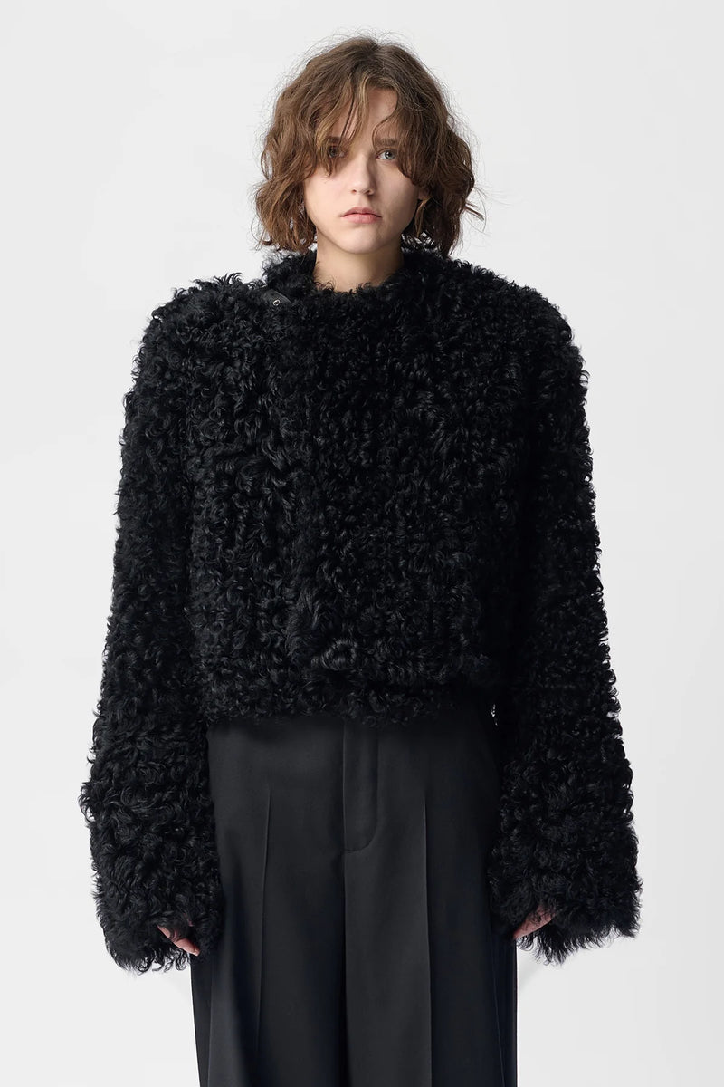 ANN DEMEULEMEESTER - Women Amela Fur Jacket