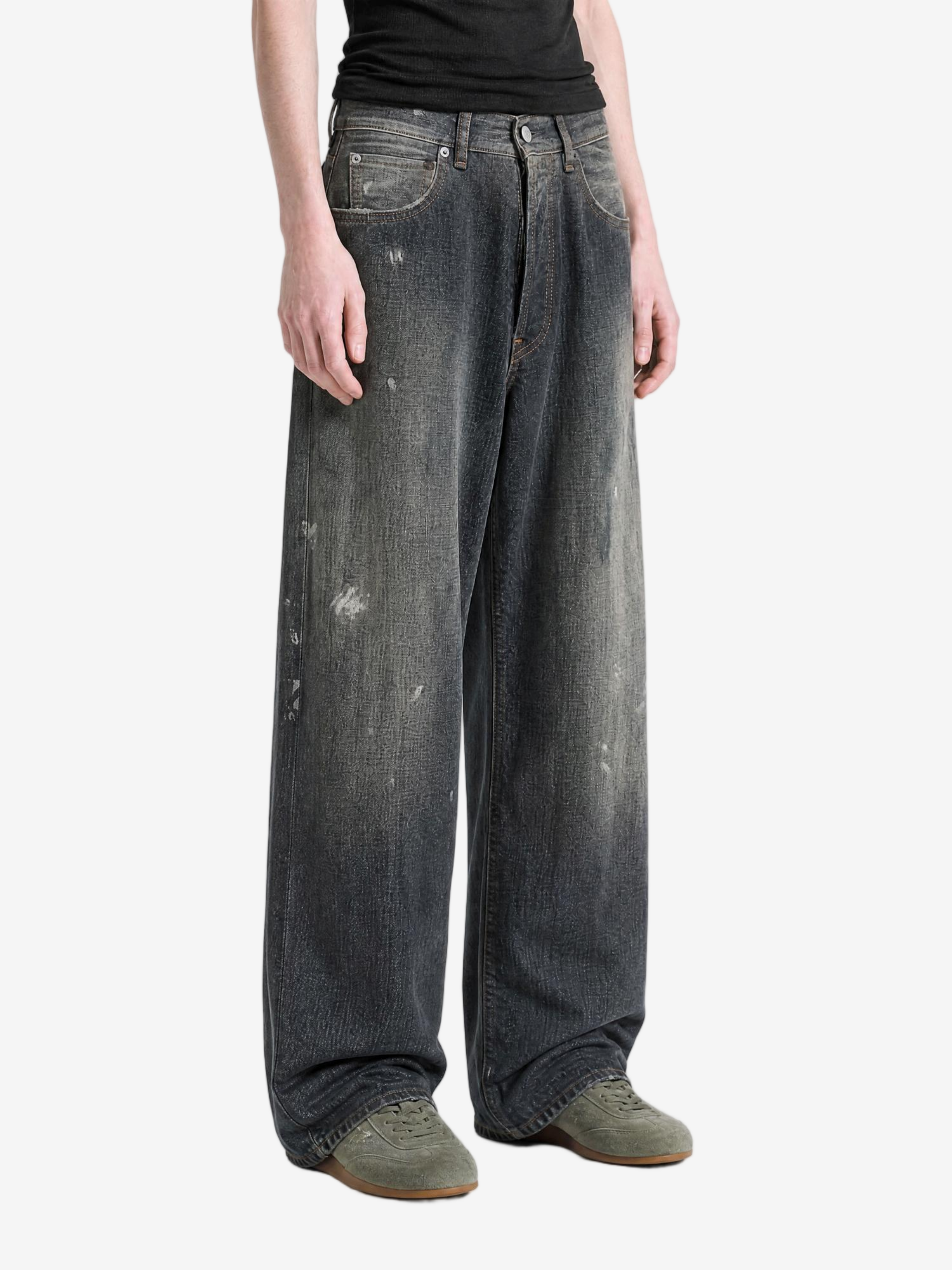 Black jeans, full body view