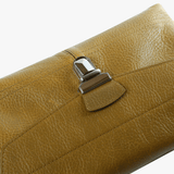 Close up of brown bags, showing texture of the fabric