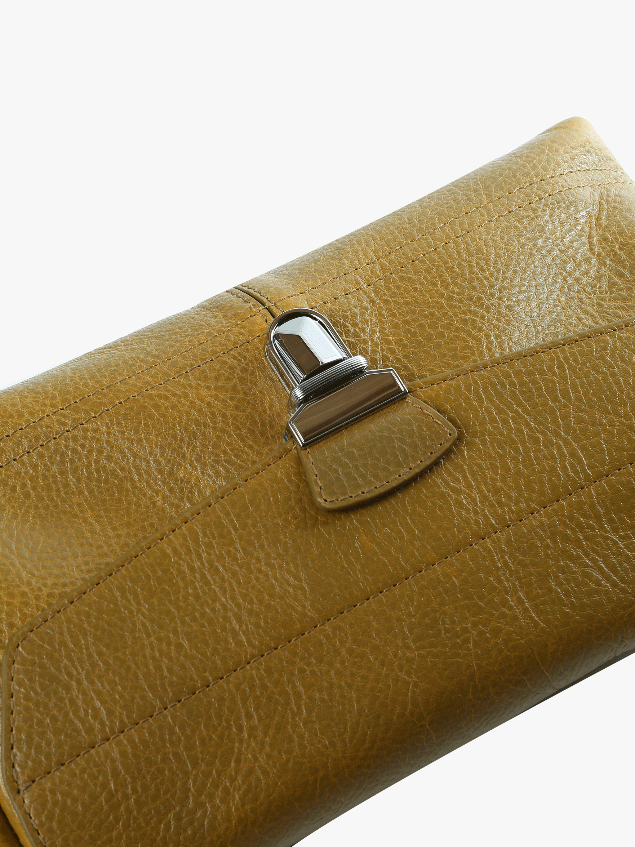 Close up of brown bags, showing texture of the fabric