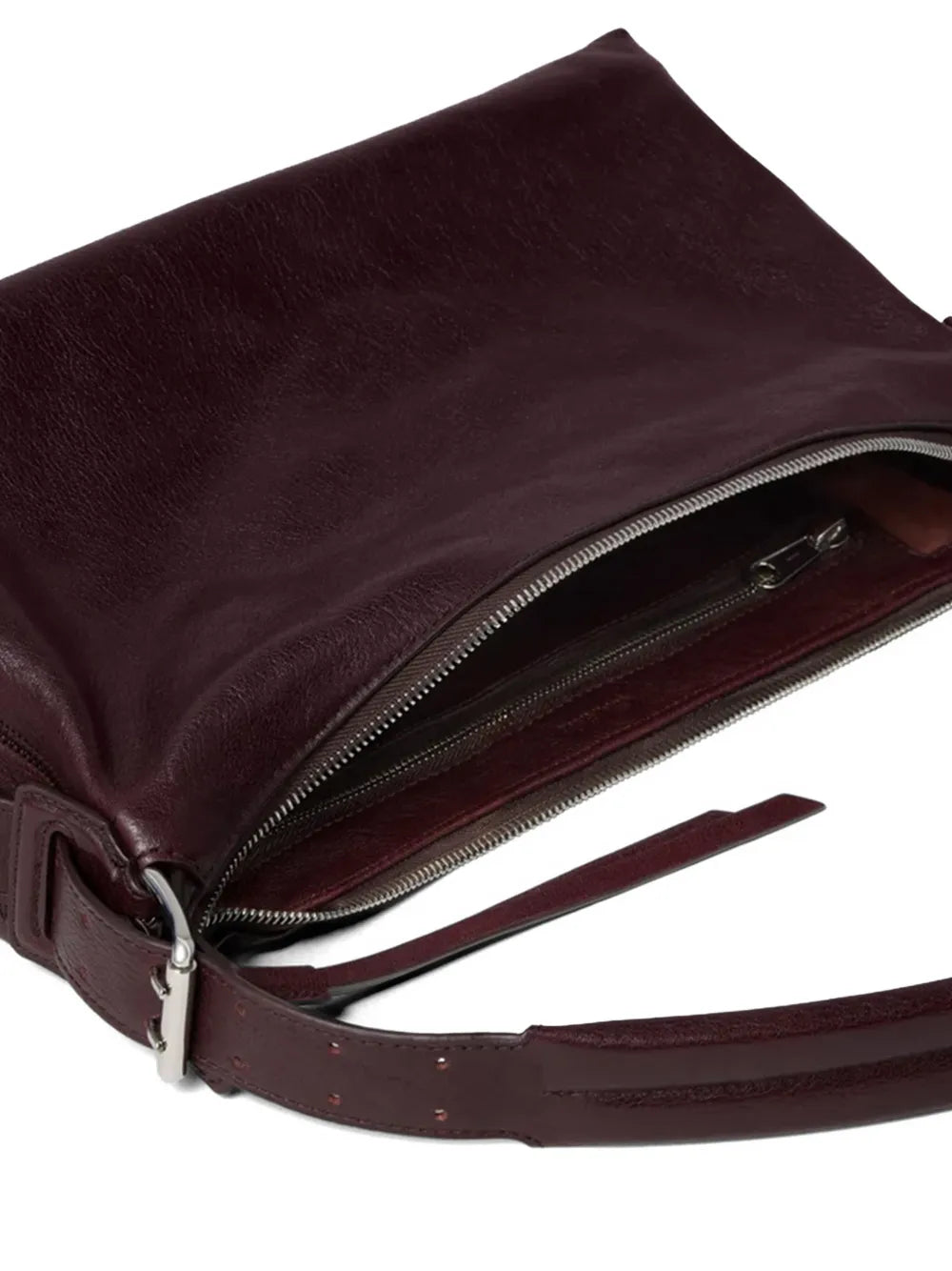 Close up of red bag, showing the detail of red bag