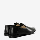 Black loafer,backview