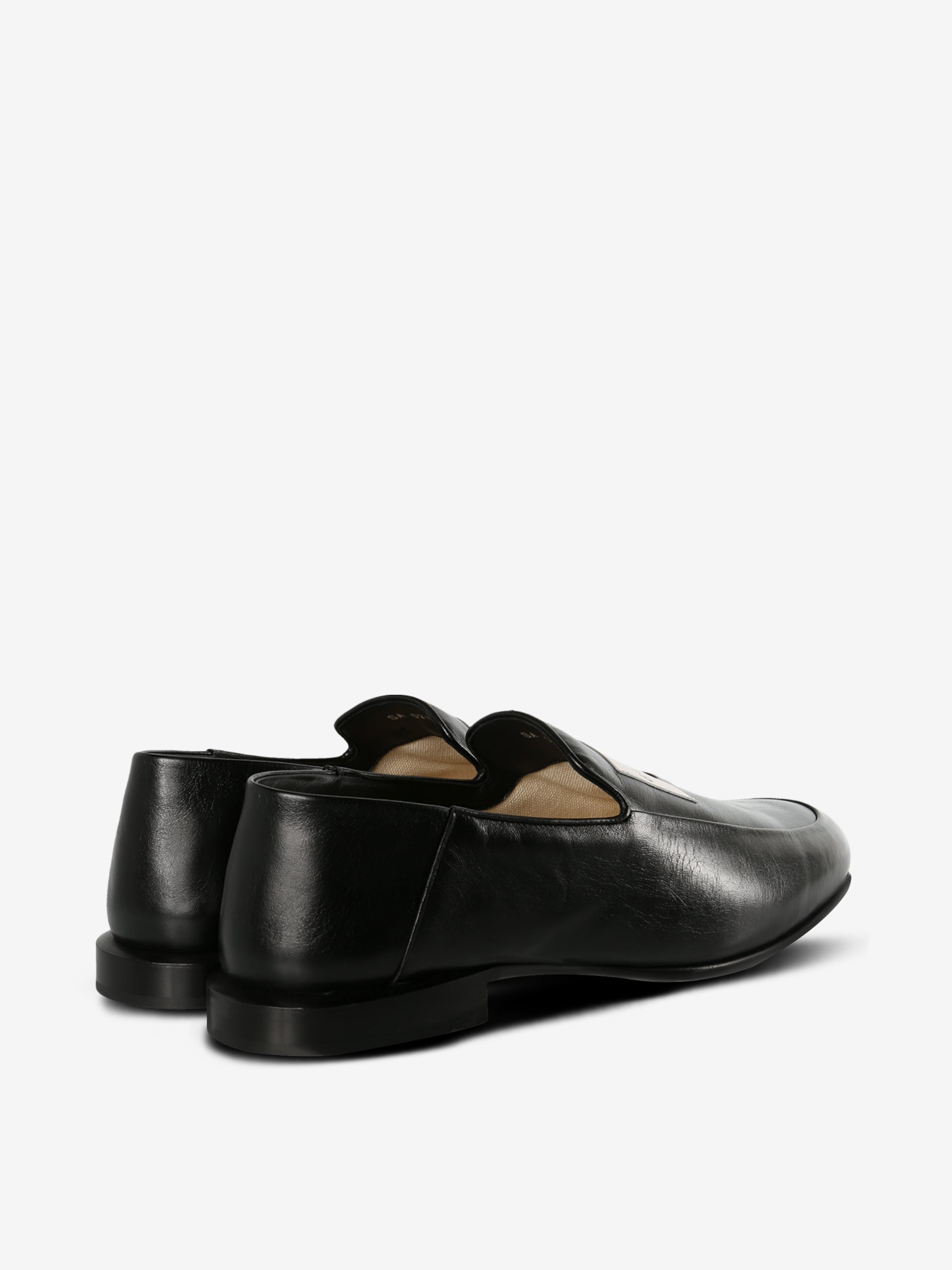 Black loafer,backview