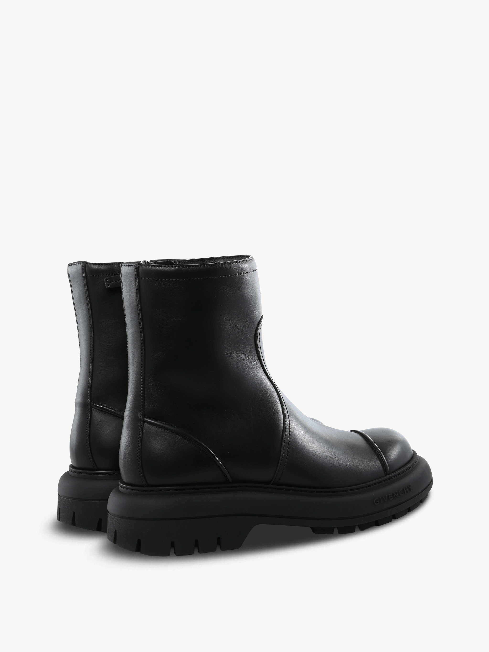 Black boots, side view