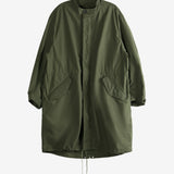 Green coat, front view