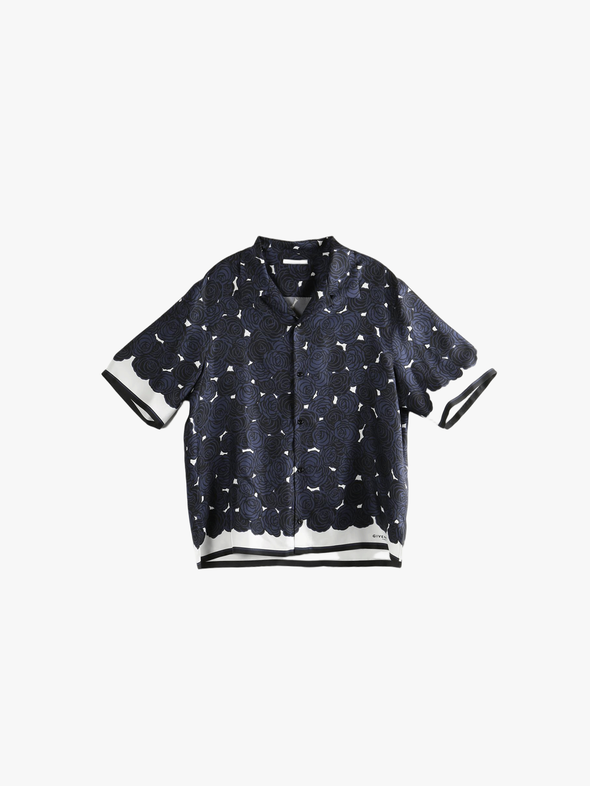 Navy blue shirt,front view