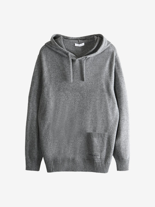Grey hoodie, front view