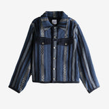 Blue jacket, front view