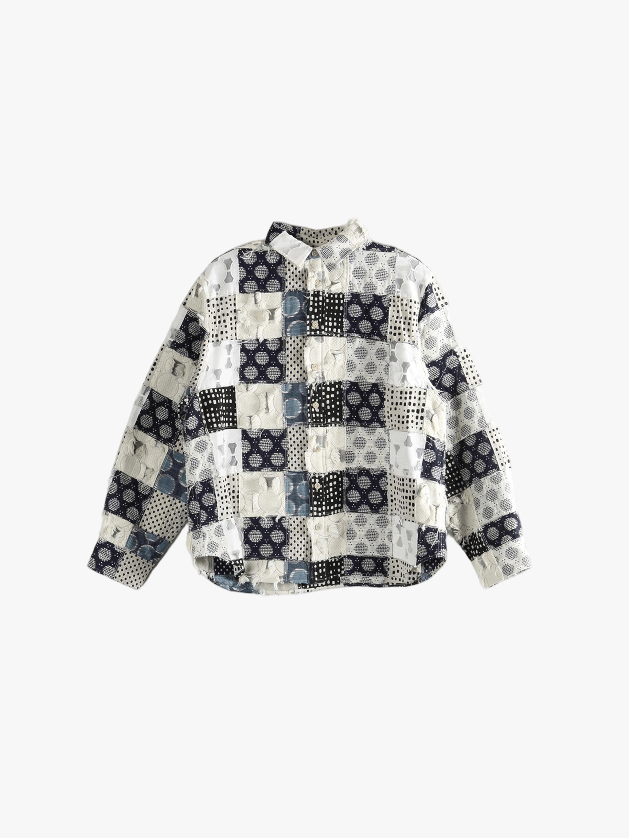 Blue shirt, front view