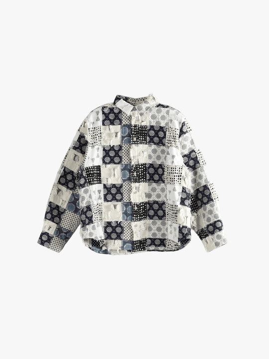 Blue shirt, front view