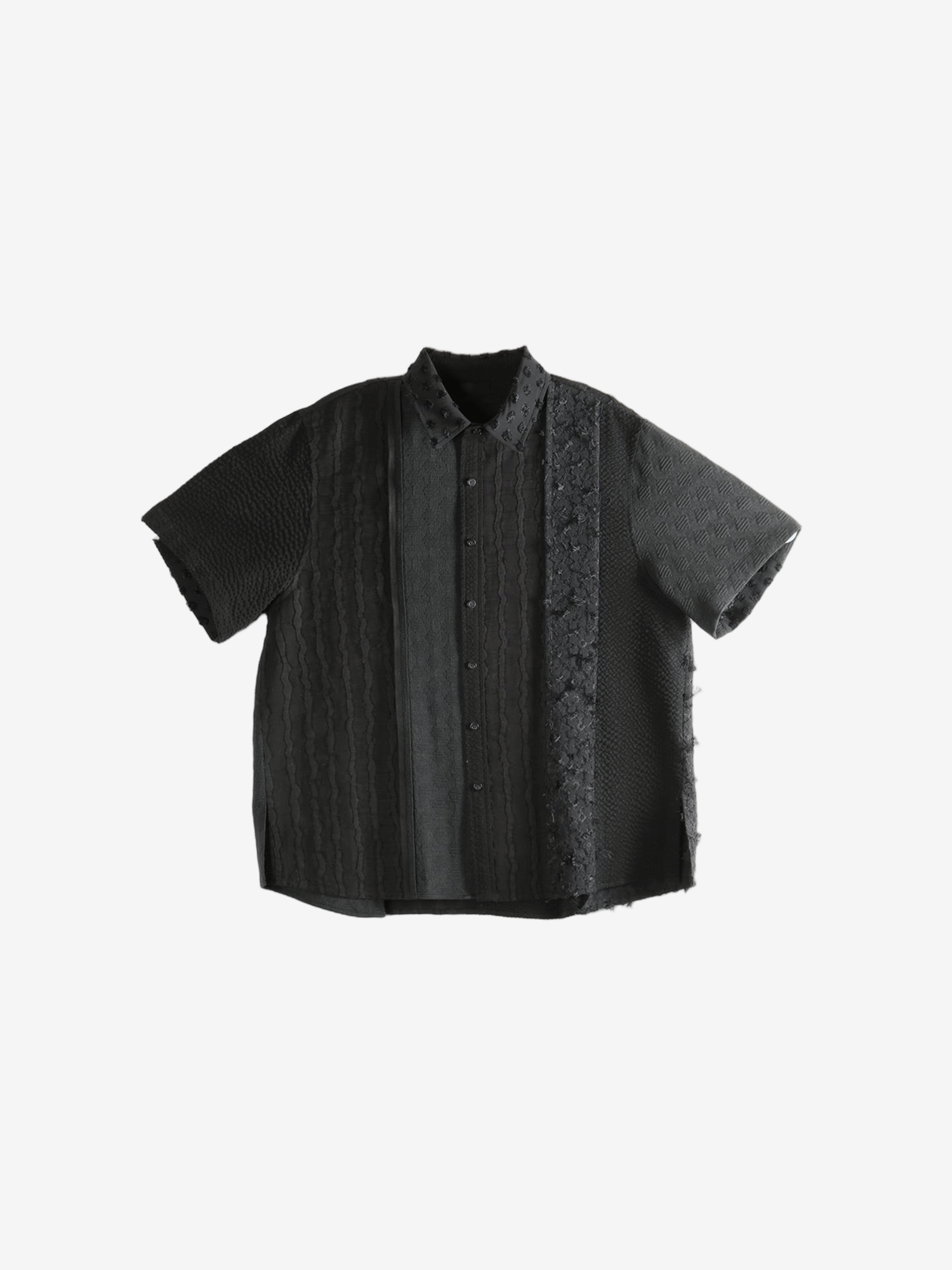 Black shirt, front view