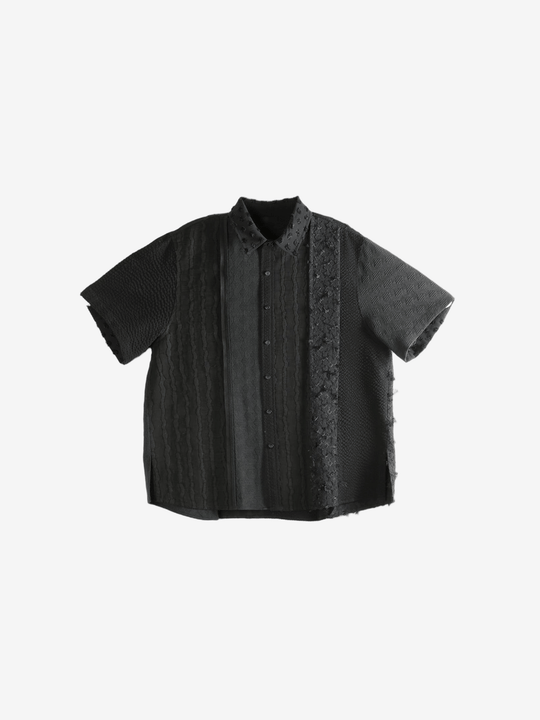 Black shirt, front view