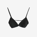 Black bra, front view