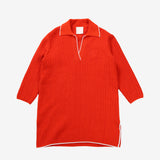 Orange dress, front view