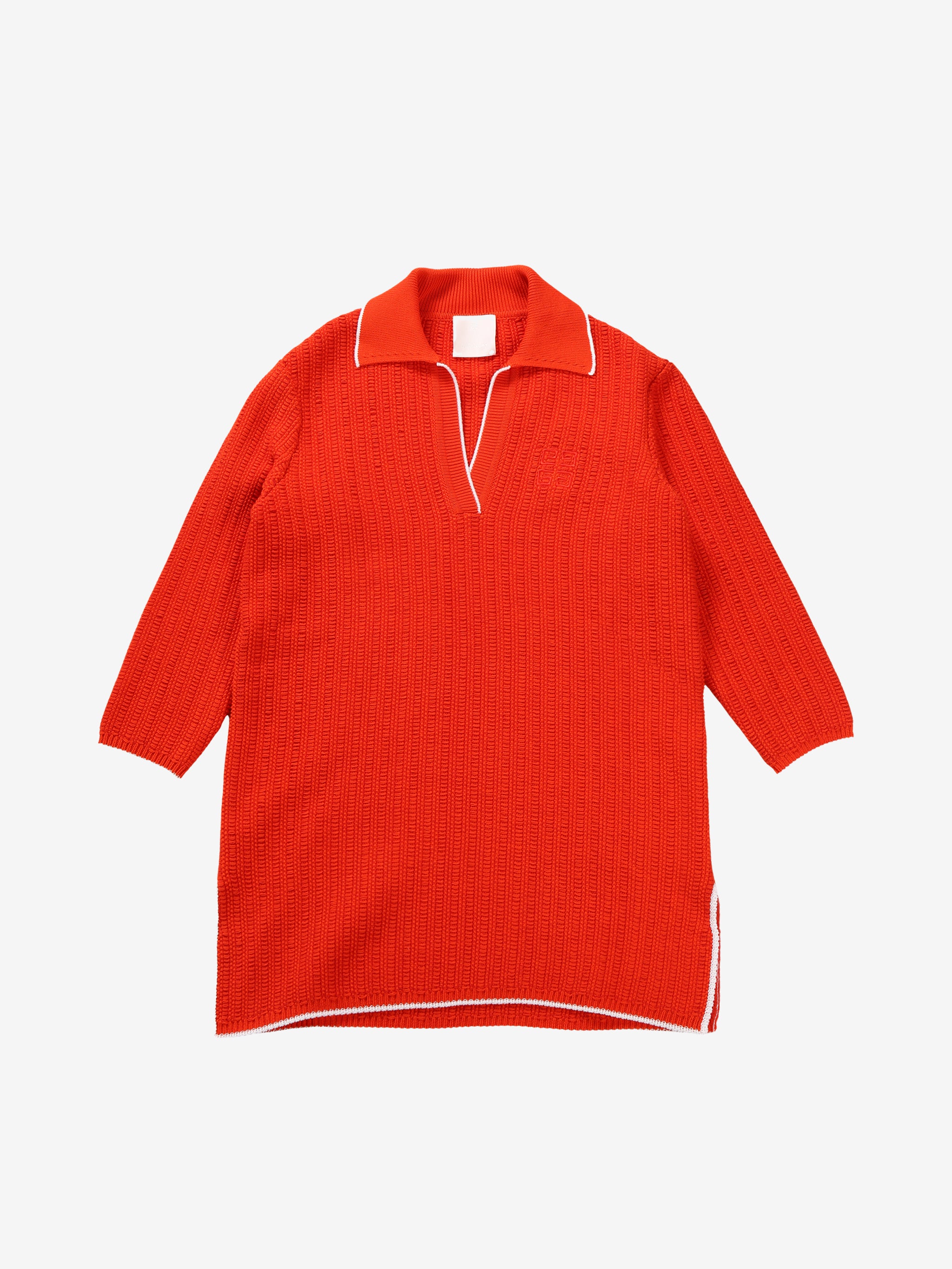 Orange dress, front view