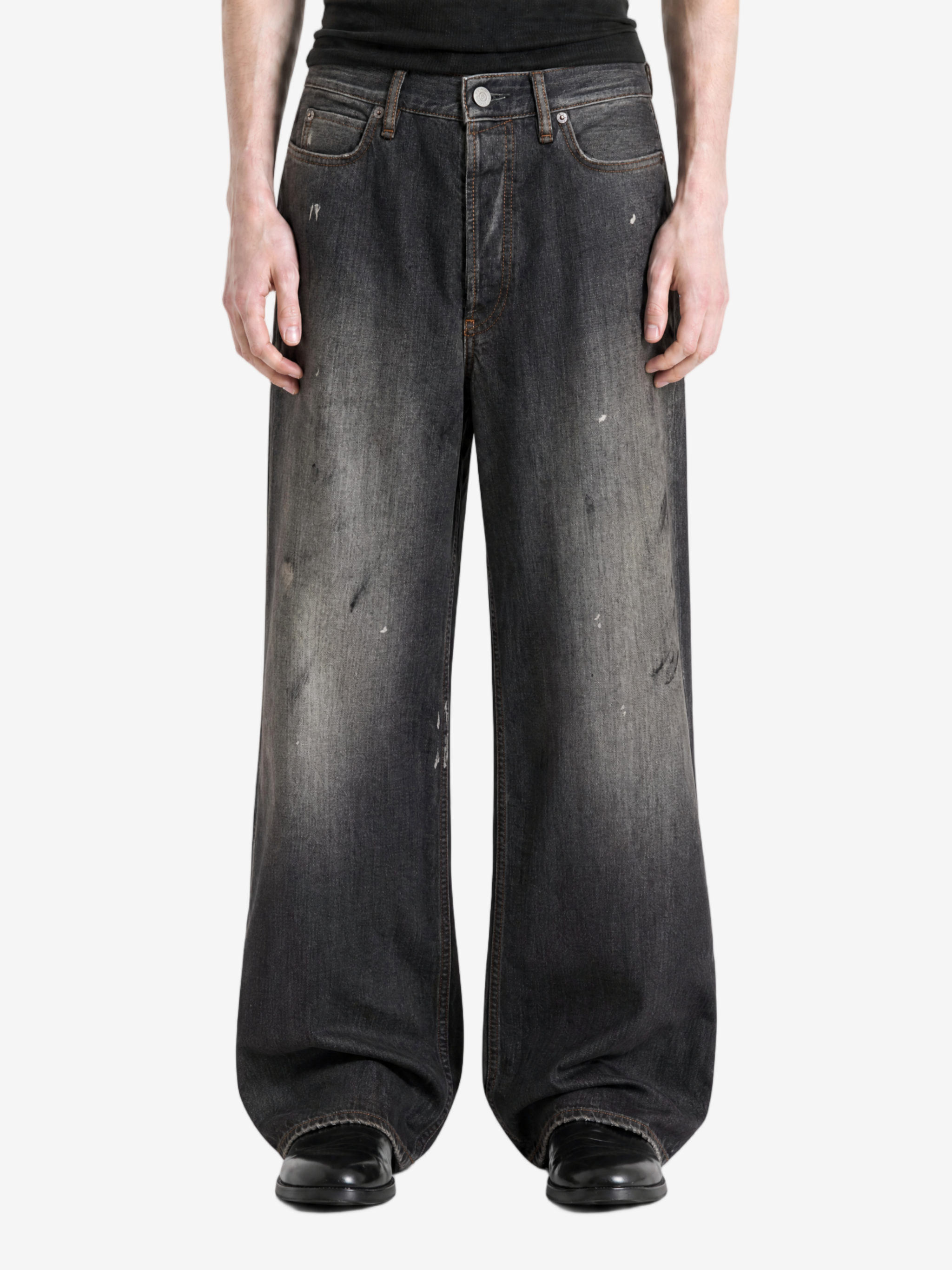 Black jeans, full body view