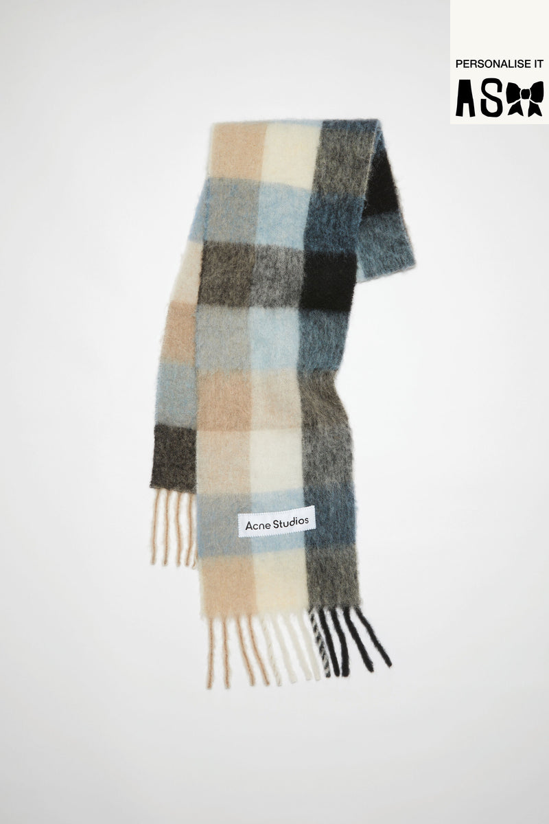 ACNE STUDIOS - Unisex Mohair Checked Scarf