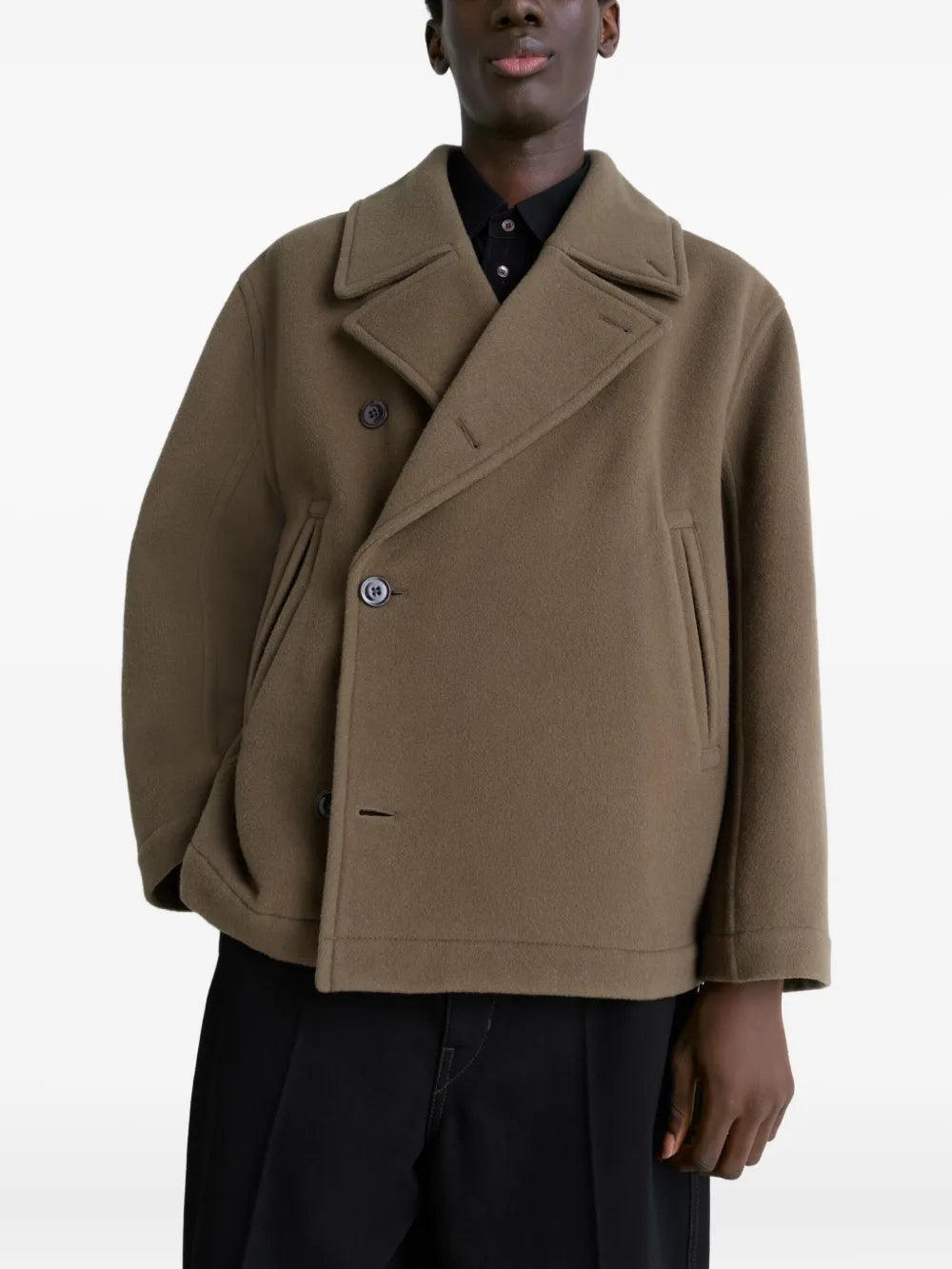 LEMAIRE - Men Boxy Peacoat Jacket – Atelier New York LEMAIRE - Men Boxy Peacoat Jacket – Atelier New York