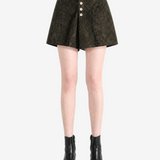Green skirts,full body view