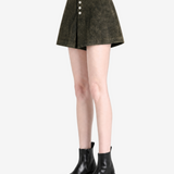Green skirts,full body view