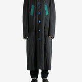 Black coat, full body view