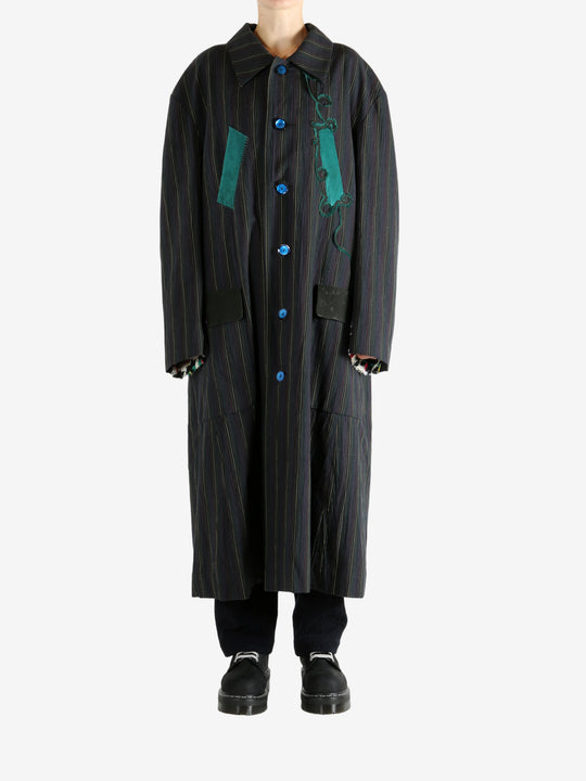 Black coat, full body view