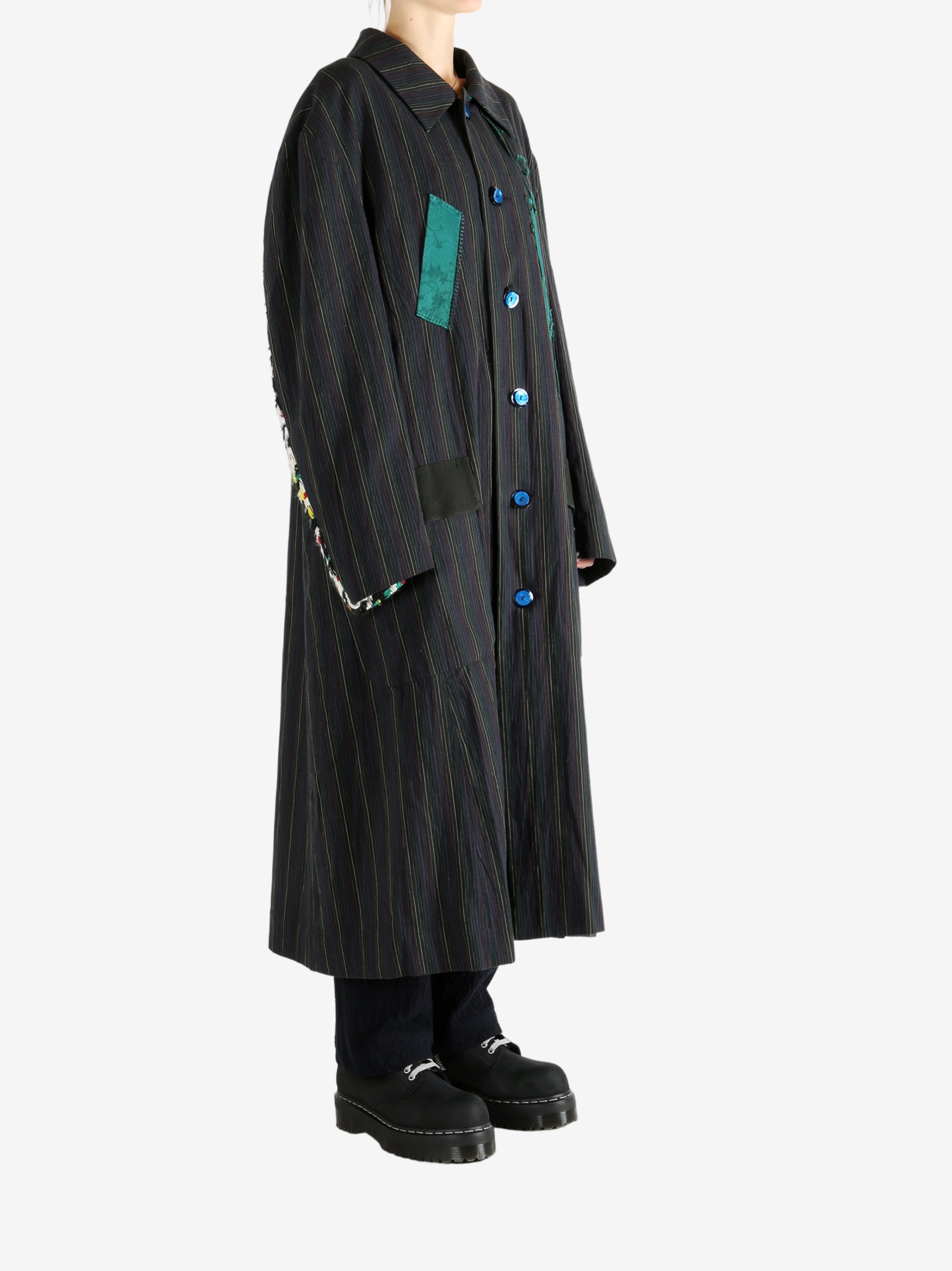 Black coat, full body view