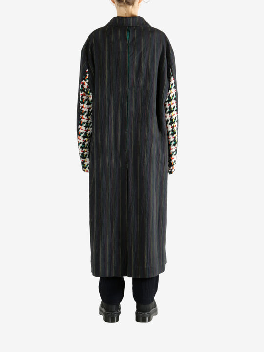 Black coat, full body view