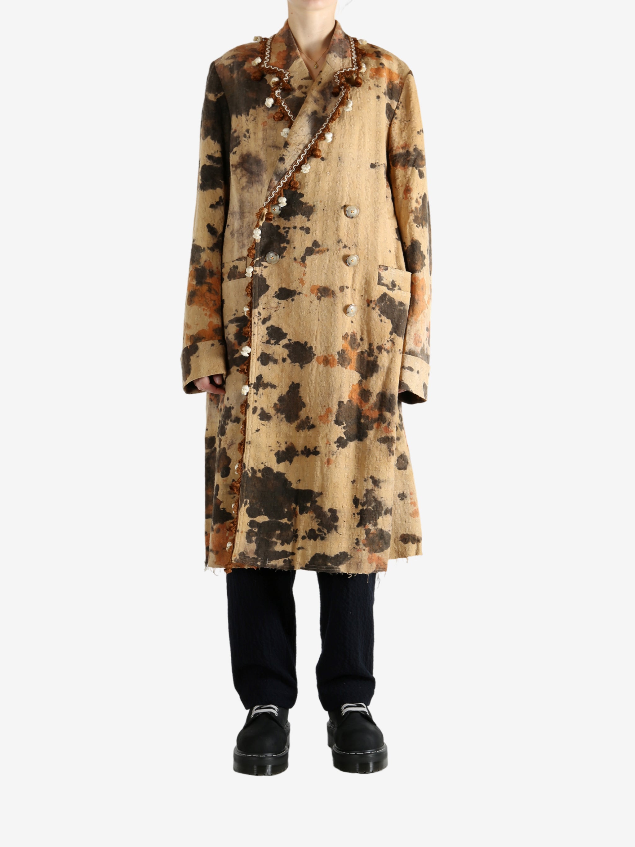 Yellow coat, full body view