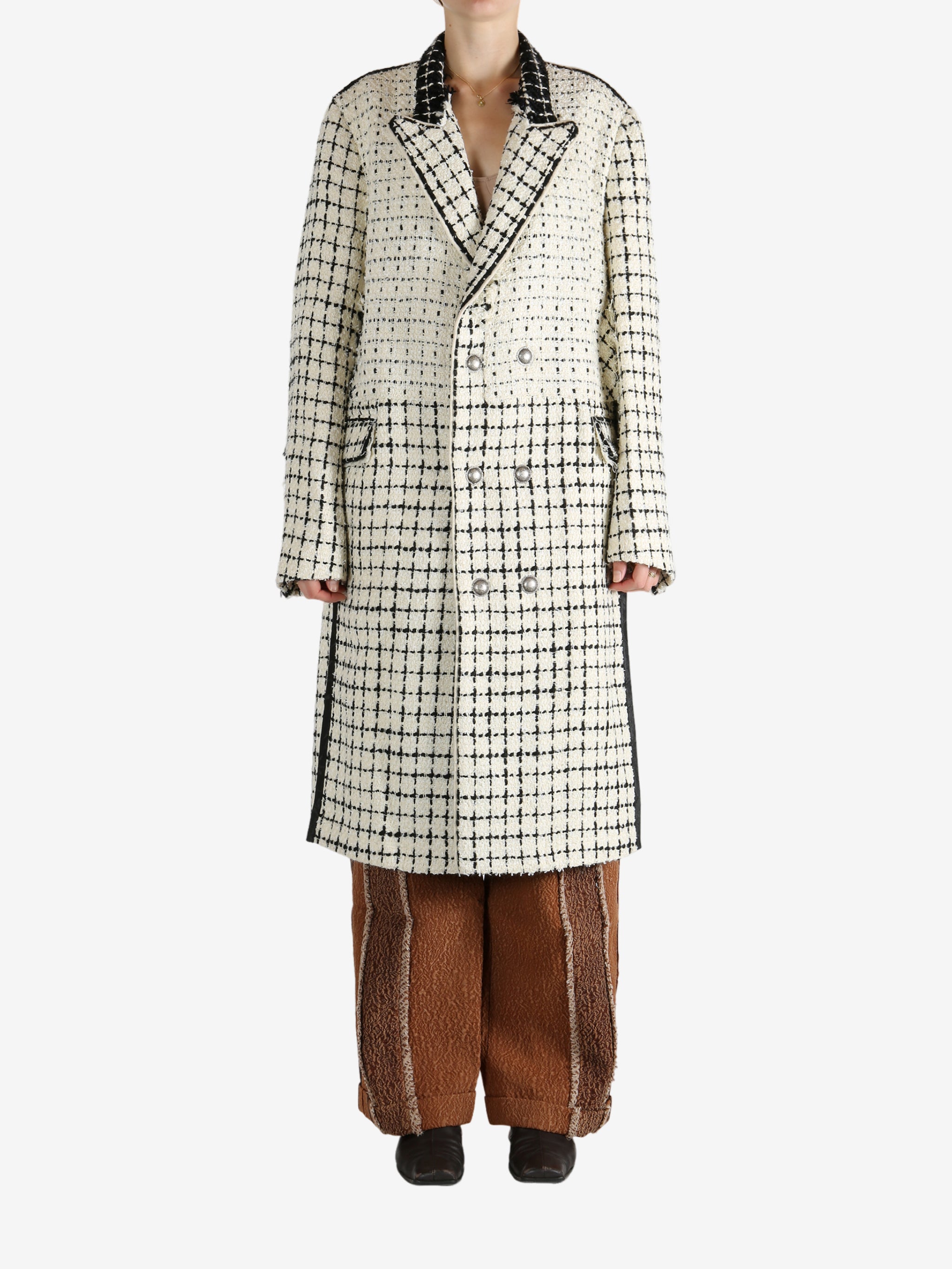 White coat,full body view