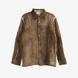 Brown shirt, front view