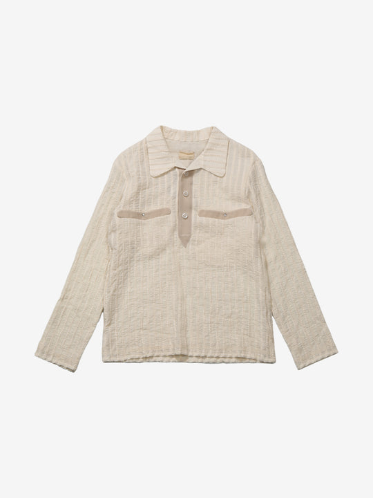 Tan shirt, front view