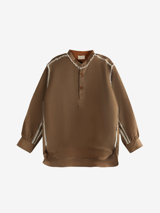 Brown shirt, front view