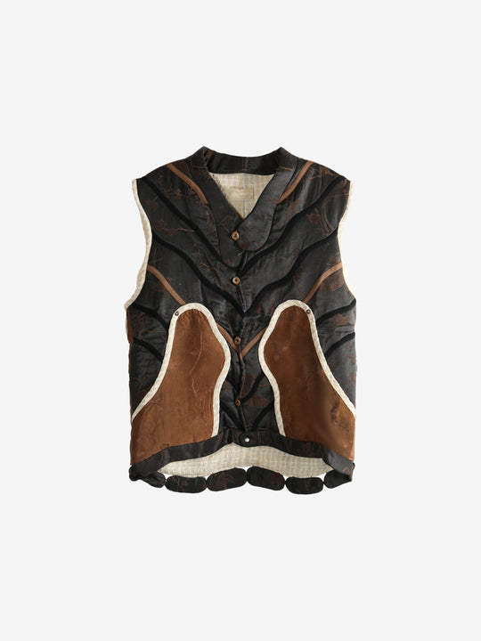 Black vest, front view