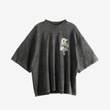 Black t-shirt, front view