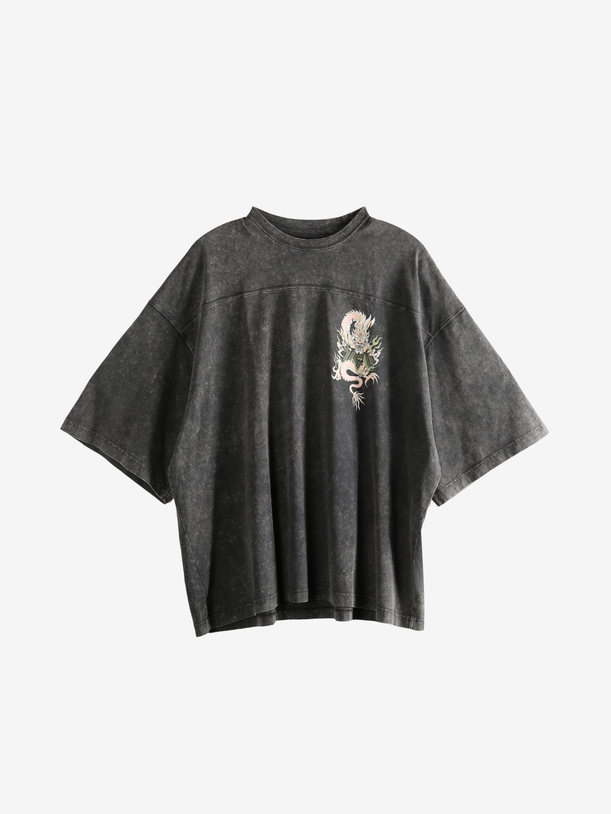 Black t-shirt, front view