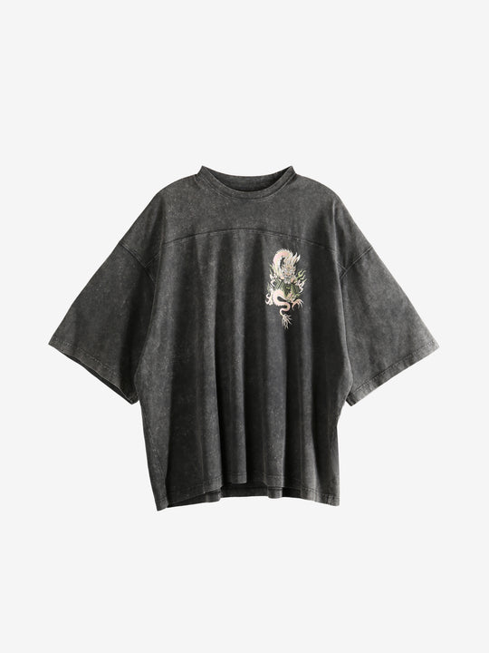 Black t-shirt, front view